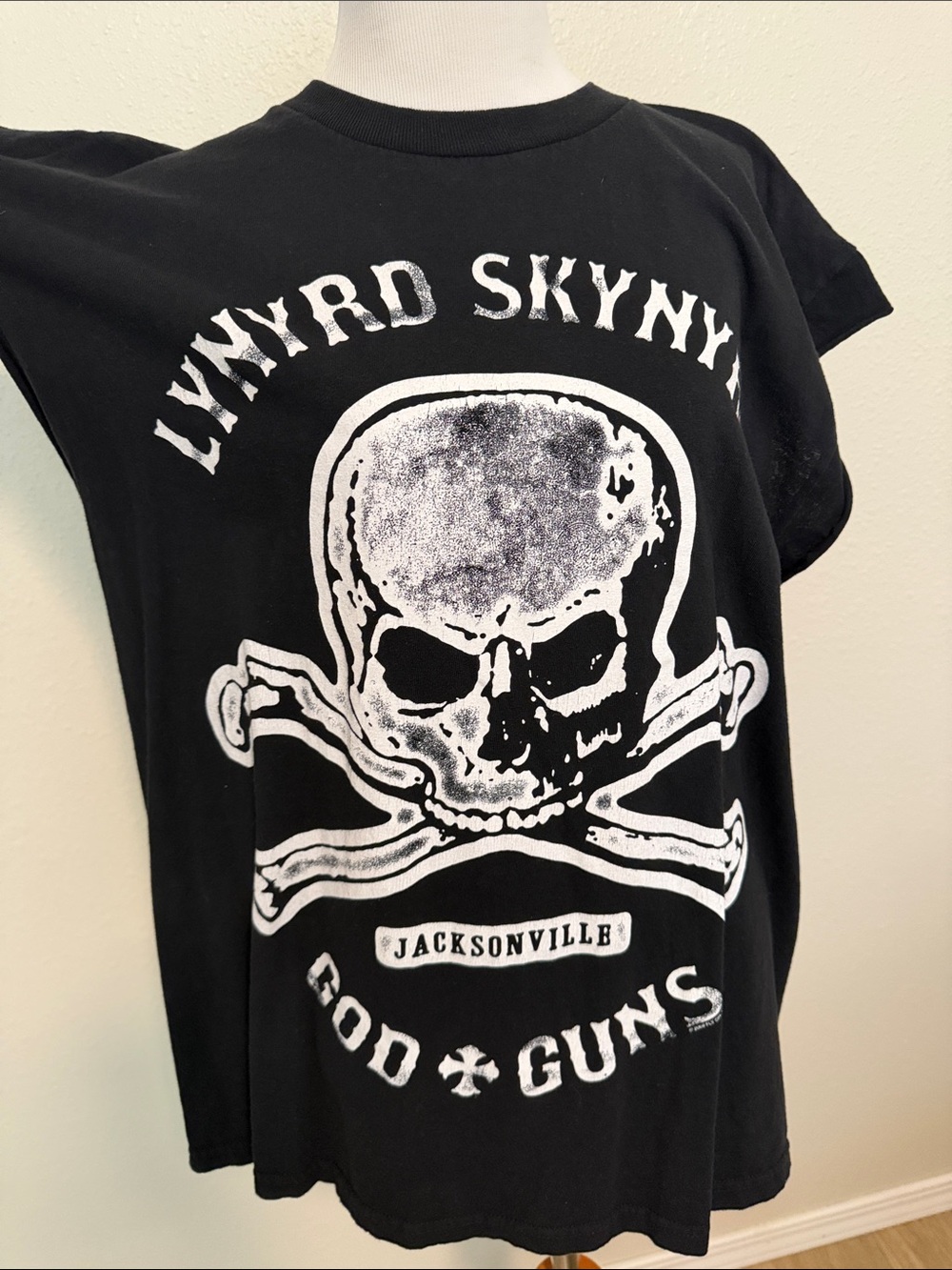 Live Nation Black & White Skull Graphic Tee